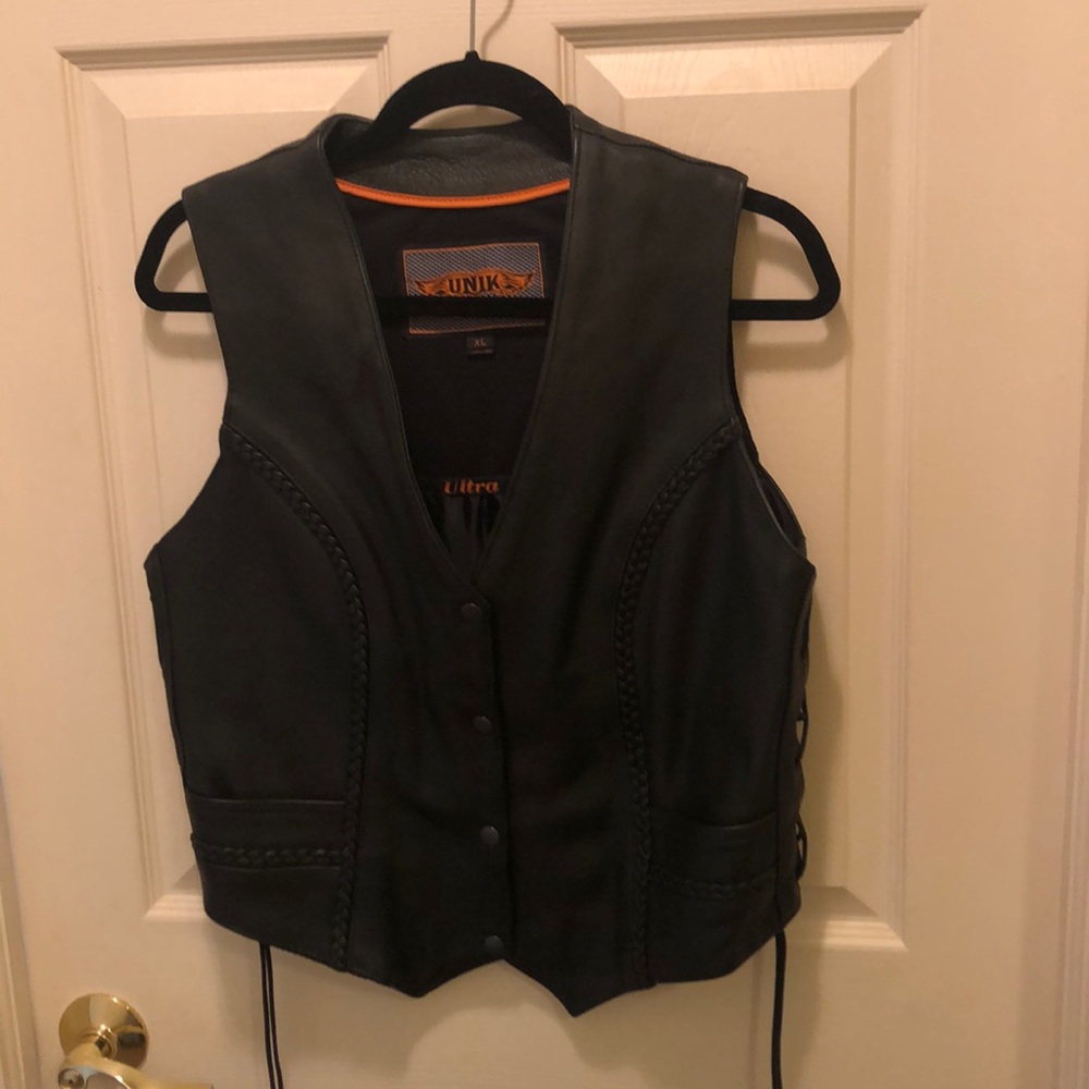 Leather vest